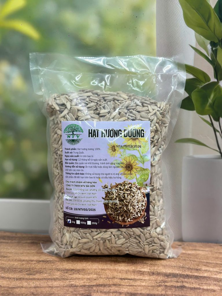 Nhân hạt hướng dương, Hạt hướng dương tách vỏ, Hạt làm bánh trung thu